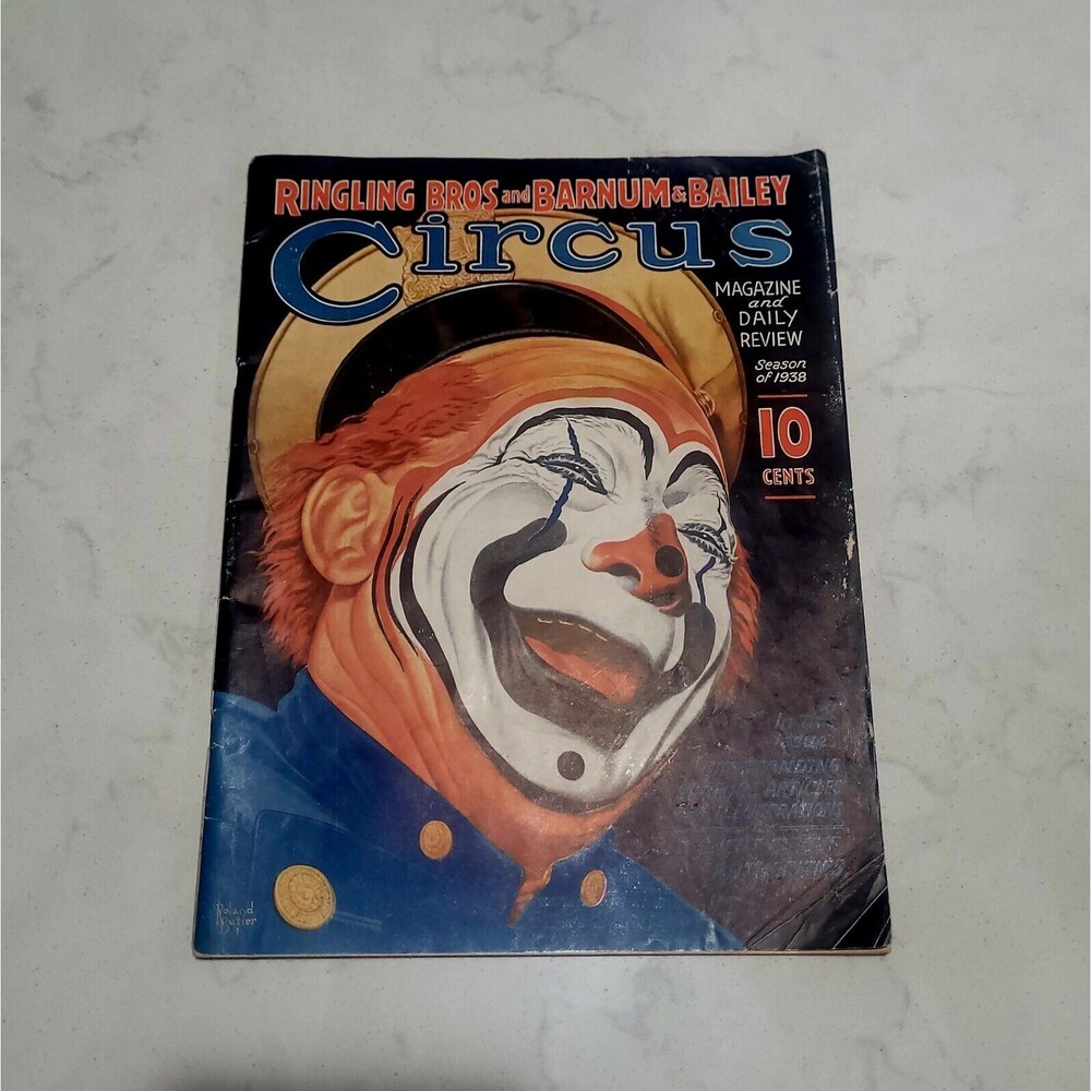 VTG 1936 Ringling Bros and Barnum & Bailey Circus Magazine EUC Rare Treasure Ads